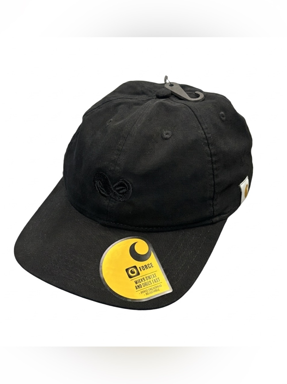 Carhartt Force Hat Black Performance Baseball Cap Canvas Company Logo AH3938-M